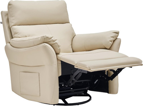 Beige genuine leather - beige,