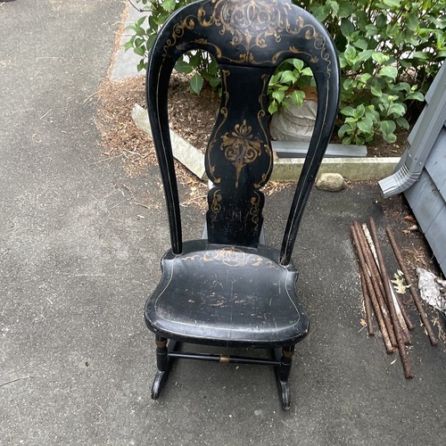 Antique armless nursing - armless, “nursing”