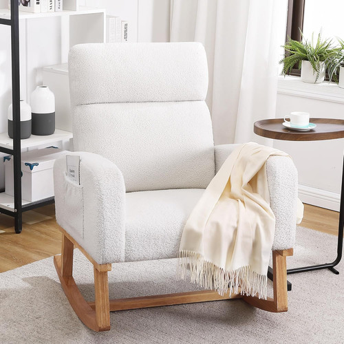 Rocking chair nursery sherpa - rocking,