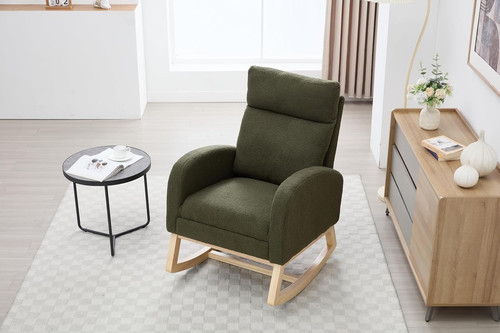 Teddy fabric rocking chair - teddy,